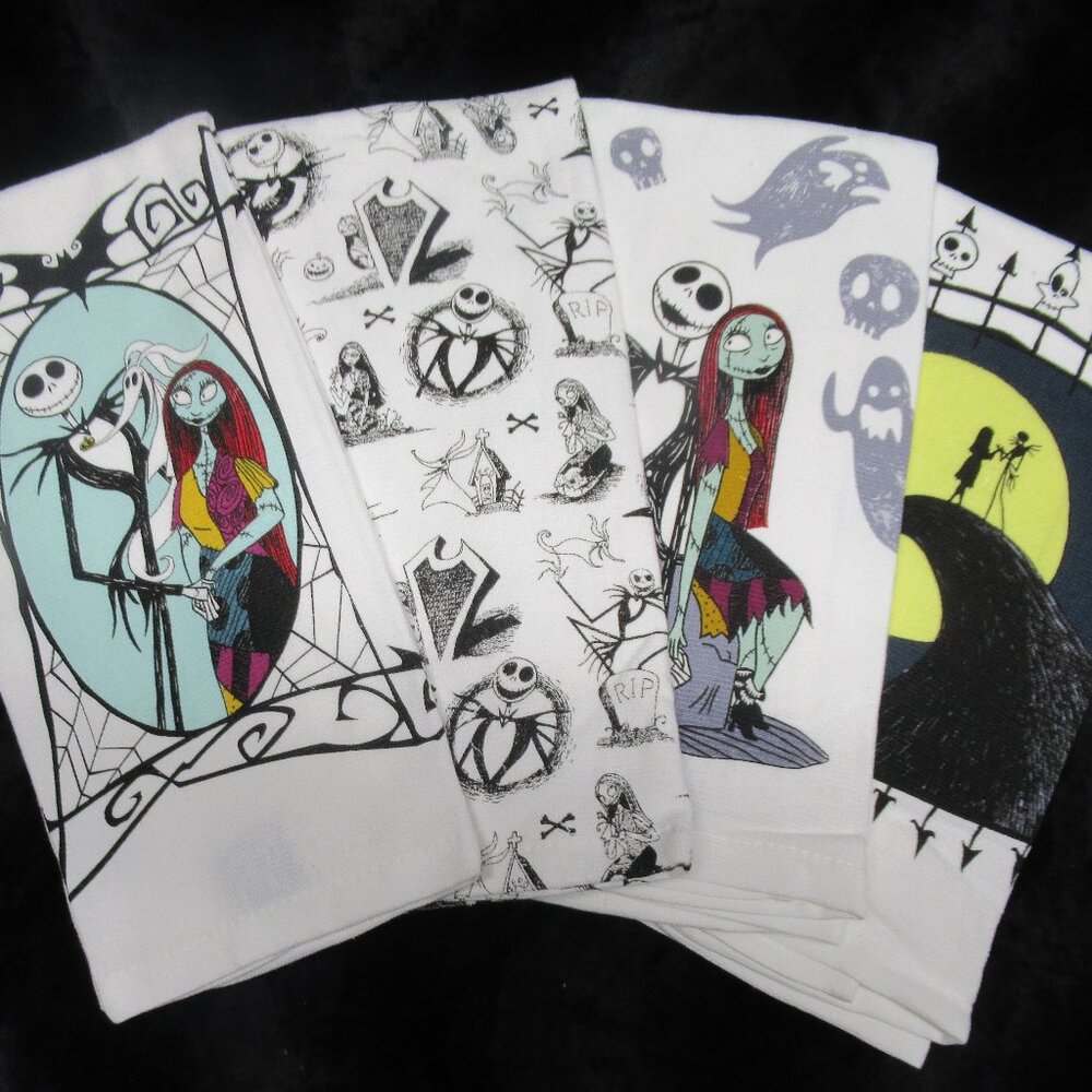 Halloween Nightmare Before Christmas 4pc. Kitchen Towels